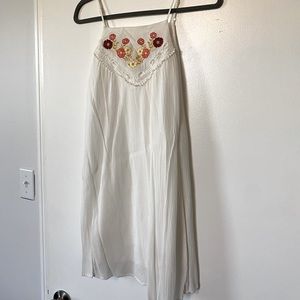 Boutique style white floral dress